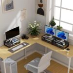 gianotter Computer Monitor Stand Riser, Desk Organizers and Accessories with Drawer, Office Desk Accessories & Workspace Desktop Organizers Storage for Classroom Office Supplies (Black) - Image 8