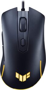ASUS TUF Gaming M3 Gen II Gaming Mouse, Wired, 59g Lightweight, IP56 dust & Water Resistance, Antibacterial Guard, 8K DPI Optical Sensor, 6 Programmable Buttons, Teflon Mouse feet, Black - Image 2