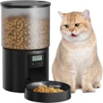 Automatic Cat Feeder Food Dispenser: 4L Timed Small Dog Dry Food Dispenser with 10s Voice - Distributeur Nourriture Chat Hund Programmable - Auto Pet Feeder with 1-6 Meals Per Day - Image 2