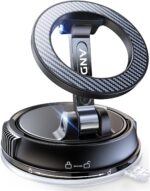 Car Phone Holder for Magsafe [78+LBS Strongest Suction & 2400gf Strongest Magnetic] 360° Adjustable Car Phone Mount, Phone Holders for Your Car for iPhone 16 Pro Max 15 14 13 12 Plus (Carbon Fiber) - Image 2