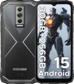 DOOGEE Blade10 Pro(2025) Android 15 Rugged Phone,10.7mm Ultra-Thin,30GB+256GB/TF 2TB,6.56”HD+90Hz Rugged Smartphone,5150mAh,50MP+8MP Camera,NFC/Widevine L1/Face ID/IP68/IP69K/3 Card Slot(Silver) - Image 2