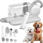 Dog Grooming Vacuum & Pet Grooming Kit with 2.3L Capacity Larger Dust Cup Dog Brush Vacuum for Shedding Pet Hair Cleaner with 4 Proven Grooming Tools for Dog Hair（White) - Image 2