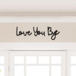 Dripykiaa Love You Bye Wood Sign Home Decor Boho Decor Wall Decor Express Love and Warm for Your Family Lovers Wall Art Gift Hallway Entryway Door Valentine Decorations for Home - Image 2