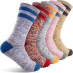 FEIDEER Hiking Walking Socks For Women, Multi-pack Outdoor Recreation Socks Moisture Wicking Crew Socks - Image 2