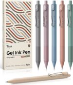 Gel Pens, 6pcs 0.5mm Fine Point Smooth Writing Pens, Quick Dry Black Ink Pens for Journaling and Note Taking, Cute Aesthetic Pens for Office School & Home Supplies - Image 2