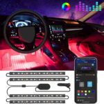 Govee Car LED Lights, Smart Car Interior Lights with App Control, RGB Lights with DIY Mode and Music Mode, 2 Lines Design LED Lights for Cars with Car Charger, 12V - Image 2