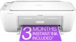 HP DeskJet 2827e Wireless All-in-One Color Inkjet Printer, Scanner, Copier, Best Home Printer, 3 Months of Instant Ink Included (6W7F5A) - Image 2