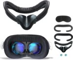 Hanpusen VR Face Cover Fitness Facial Interface Bracket, 2pcs PU Leather Foam Cushion, Anti-fogging Sweatproof Face Cover, Oculus Quest 2 Accessories Replacement - Image 2