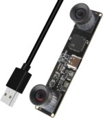 High Speed 210fps USB Camera with Global Shutter 800P Synchronization Dual Lens Monochrome B/W Camera Plug and Play for 3D Printing PC Lightburn QR Code Scanning VR and Face Recognition - Image 2