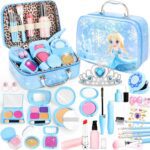 INNOCHEER Pretend Makeup for Toddlers, Toy Play Makeup Set for Kids 3-5, Toddler Makeup Kit Pretend, Frozen Toys for Kids Fake Makeup, Gifts Toys for 3 4 5 6 7+ Year Old Girls (Not Real Makeup) - Image 2
