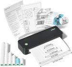 JADENS Portable Thermal Printer with 6 Rolls of Thermal Paper, Inkless Printer Bluetooth & USB, Portable Printers Wireless for Travel, Car and Office - Image 2