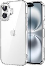 JETech Case for iPhone 16 6.1-Inch, Non-Yellowing Shockproof Phone Bumper Cover, Anti-Scratch Clear Back (Clear) - Image 2