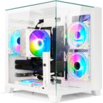 LXZ Gaming PC Desktop AMD Ryzen 7 8700F | 32GB DDR5 RAM | GeForce RTX 4070 | High-Performance Gaming & Design Computer (White) - Image 2