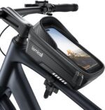 Lamicall Bike Frame Bag Waterproof - [1s Release] [2 in 1] Bike Phone Bag, Bike Phone Holder Mount, Bicycle Top Tube Bag, Cycling Pouch with Rain Cover, Bike Accessories for Phones Under 7" - Image 2