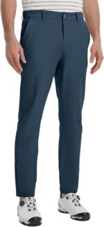 M MAELREG Golf Pants Men Lightweight with 5 Pockets - 30"/32"/34" Stretch Water-Resistant Casual Flat Front Mens Dress Pants - Image 2