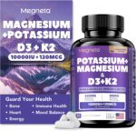 Magnesium Potassium Vitamin D3 K2 10000IU Supplement - Supports Bone, Heart, Immune Health, Mood Balance & Energy for Women & Men - Enhanced Absorption, Non-GMO - 60 Capsules - Image 2