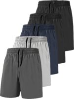 Men's Athletic Shorts Secure Pockets Gym Running Basketball Workout Elastic Waistband Quick Dry Activewear - Image 2