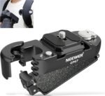 NEEWER Backpack Camera Clip Mount with Square QR Plate, Upgraded Safety Latch, Quick Release Camera Belt Clip Backpack Strap Compatible with Peak Design PD QR System Canon Nikon Sony DSLRs, GP67 - Image 2