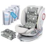 Orzbow Car Seat Cooling Pad for Toddler with Removable Ice Pack, Summer Baby Cooling Pad for Car Seats and Strollers, Portable Carseat Cooler Ice Cushion, Keeping Baby Cool in The Summer, Gray - Image 2