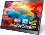 Portable Monitor 15.6 Inch 1080P USB-C HDMI Ultra-Slim Travel Monitor with Kickstand, Compatible with Xbox, Laptop, PC, Mac Phone, PS, Swich IPS Ultra-Thin Zero Frame Gaming Monitor - Image 2