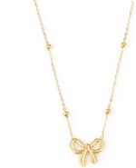 SUNNYOUTH Bow Necklace for Women Bowknot Choker Necklace 14K Gold Plated Ribbon Choker Necklaces Fashion Jewelry Gifts - Image 2