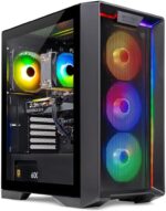 Skytech Gaming Nebula Gaming PC Desktop – AMD Ryzen 5 3600 3.6 GHz, NVIDIA GTX 1650, 500GB NVME SSD, 16GB DDR4 RAM 3200, 600W Gold PSU, 11AC Wi-Fi, Windows 11 Home 64-bit,Black - Image 2