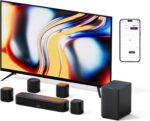 ULTIMEA 7.1ch Sound Bar with Subwoofer, Virtual Surround Sound System for TV, Sound Bar for Smart TV with 4 Surround Speakers, Peak Power 330W, TV Soundbar with App Control, Opt/AUX/BT, Aura A40 - Image 2