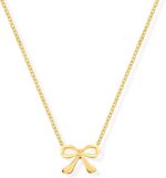 14K Gold Plated Bow Necklace for Women, Dainty Bow Pendant Choker Necklace, Fashion Bow Jewelry Gift - Image 2