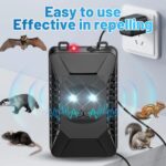 Rodent Repellent for Car Engines, 2 Pack Ultrasonic Plug-in Mouse Rat Pest Bat Squirrels Rabbits Skunks Repeller with Battery Powered Under Hood, Keep Mice Out of Indoor Outdoor Garage Hoom - Image 3