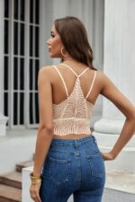 Avidlove Lace Bralette for Women V Neck Camisoles Racerback Adjustable Strap Crop Top - Image 7