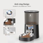 Automatic Cat Feeder: 4L Timed Cats Food Dispenser Programmable 1-6 Meal for Cat and Small Medium Dog- Auto Pet Feeder Easy to Set Up Dual Power Supply with Desiccant Bag| Detachable Washable - Image 5