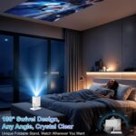 Mini Projector, 4K Portable Video Projector with WiFi6 & Bluetooth 5.4, 150 ANSI Lumen, Automatic Vertical Correction, 130'' Screen Home Cinema Smart Projector for Phone, PC, HDMI USB, Laptop - Image 4