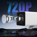 Mini Projector, 4K Portable Video Projector with WiFi6 & Bluetooth 5.4, 150 ANSI Lumen, Automatic Vertical Correction, 130'' Screen Home Cinema Smart Projector for Phone, PC, HDMI USB, Laptop - Image 8