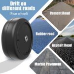 2Pack 8.6''/22CM Solid Rubber Tires for Power Wheels Electric Drift Crazy Cart Front Wheel Upgrade,1.2cm/0.47in Aperture Go Kart Tires for Kids Ride on Toys Car Replacement Parts(8.6inch tires) - Image 7