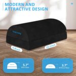 StepLively Foot Rest for Under Desk at Work, Comfortable Foot Stool with 2 Adjustable Heights, Footrest with Washable Cover, for Back & Hip Pain Relief, Suitable for Office, Home and Car (Black) - Image 5