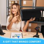 StepLively Foot Rest for Under Desk at Work, Comfortable Foot Stool with 2 Adjustable Heights, Footrest with Washable Cover, for Back & Hip Pain Relief, Suitable for Office, Home and Car (Black) - Image 8