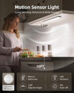 EZVALO 6-Pack Under Cabinet Lighting with Charging Station, 2000mAh Rechargeable Wireless Motion Sensor Lights, 3 Color Temps, Dimmable, Timer, Magnetic, with Remote Control for Kitchen, Closet, Stair - Image 3