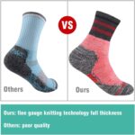 FEIDEER Women's Hiking Walking Socks, Multi-pack Outdoor Recreation Socks Wicking Cushion Crew Socks - Image 5