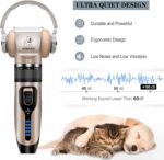Dog Clippers for Grooming,Dog Grooming Kit for Heavy Thick Hair&Coats/Low Noise Rechargeable Cordless Hair Trimmer/Pet Shaver with Paw Trimmer for Small & Large Dogs Cats - Image 5