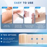 Silicone Scar Sheets, Silicone Scar Tape(1.8” x 157” Roll 4M), Silicone Scar Sheets for Surgical Scars, Keloid Bump Removal, Stretch Marks Removal, C-Section, Burn et - Image 7
