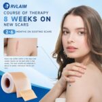 Silicone Scar Sheets, Silicone Scar Tape(1.8” x 157” Roll 4M), Silicone Scar Sheets for Surgical Scars, Keloid Bump Removal, Stretch Marks Removal, C-Section, Burn et - Image 8