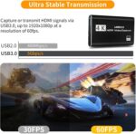 4K HDMI Video Capture Card, Gaming Capture Card with Microphone, Full HD 1080P 60FPS USB Video Capture Device - Image 5