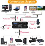4K HDMI Video Capture Card, Gaming Capture Card with Microphone, Full HD 1080P 60FPS USB Video Capture Device - Image 6