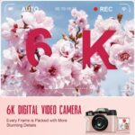 Yatao Digital Cameras for Photography and Vlogging, 6K 64MP Flip Screen, Dual Lens, Microphone for Video, 64GB TF Card, Compact Photo WiFi Camera for YouTube Kit Travel, Beginners (Pink) - Image 3