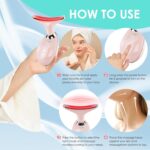Facial Massager for Face and Neck, Red-Light-Therapy-for-Face and Neck, Face culpting Wand with 7 Color, at-Home Face Tool for Skin Care (Pink) - Image 5