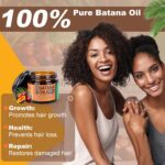 Raw Batana Oil for Hair Growth Dr Sebi, 100% Pure Organic Batana Hair Mask from Honduras, Wild Growth Hair Oil, Scalp Oil Promotes Hair Thickness, Prevents Loss for Men & Women, 2 fl oz (1 Pack) - Image 3