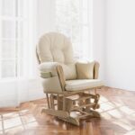 Storkcraft Premium Hoop Glider & Ottoman (Natural/Beige) — GREENGUARD Gold Certified Nursery Glider, Solid Wood Craftsmanship, Smooth-Gliding Nursery Chair and Ottoman, Award-Winning - Image 3