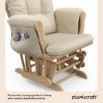 Storkcraft Premium Hoop Glider & Ottoman (Natural/Beige) — GREENGUARD Gold Certified Nursery Glider, Solid Wood Craftsmanship, Smooth-Gliding Nursery Chair and Ottoman, Award-Winning - Image 7