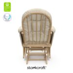 Storkcraft Premium Hoop Glider & Ottoman (Natural/Beige) — GREENGUARD Gold Certified Nursery Glider, Solid Wood Craftsmanship, Smooth-Gliding Nursery Chair and Ottoman, Award-Winning - Image 9