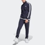 adidas Men's Size Basic 3-Stripes Tricot Track Suit - Image 5